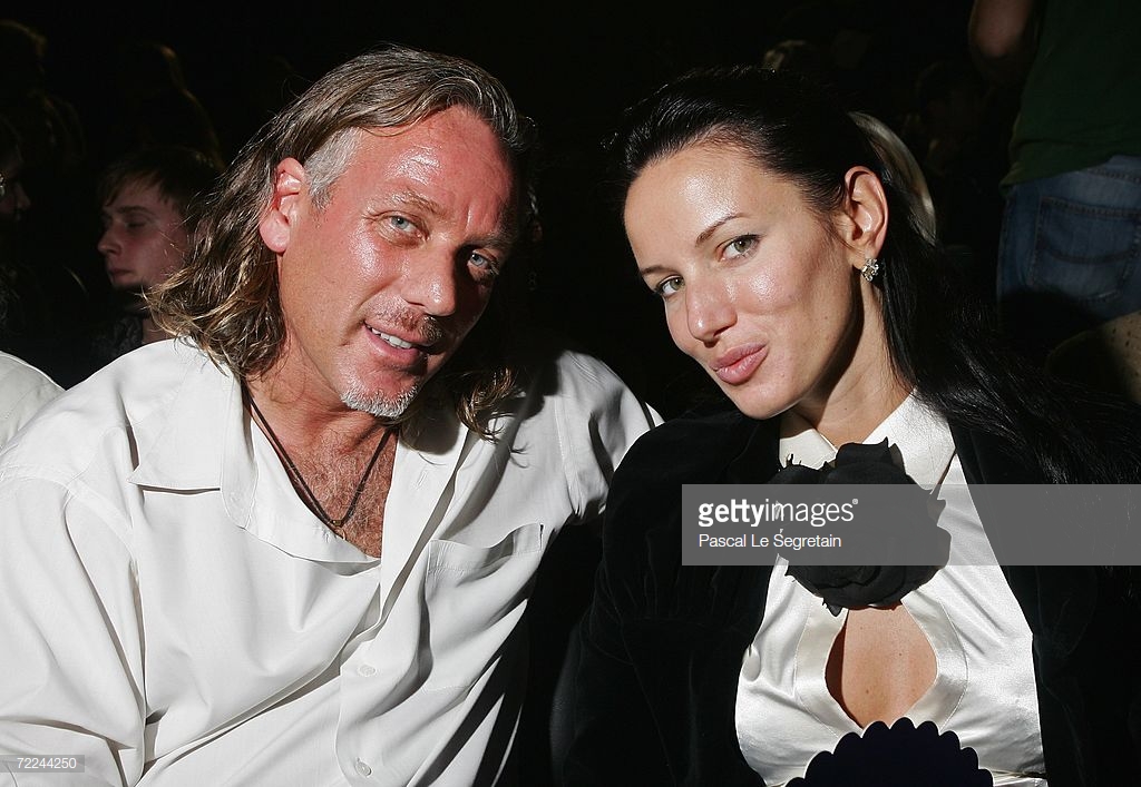 MOSCOW - OCTOBER 23: New York nightclub owner Mark Baker and Olga Myagkikh attend the Rebecca Taylor Fashion Show as part of Russian Fashion Week Spring/Summer 2007 on October 23, 2006 in Moscow, Russia.  (Photo by Pascal Le Segretain/Getty Images for RFW)